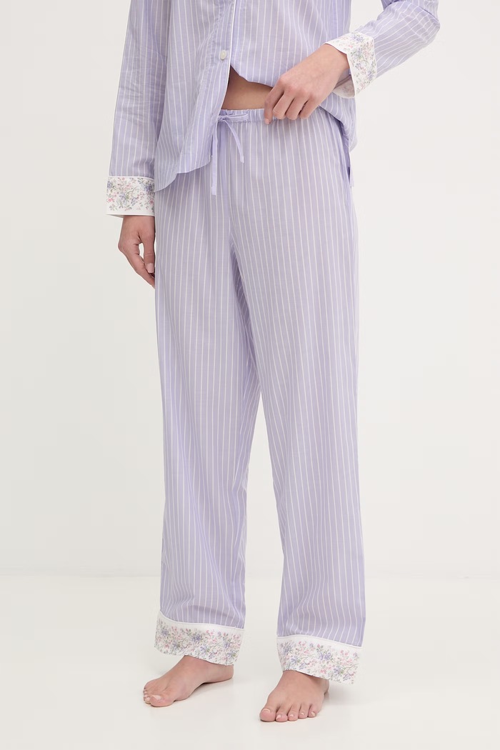Oblečenie Lauren Ralph Lauren dvojdielne pyžamo dámske ILN92497 fialová
