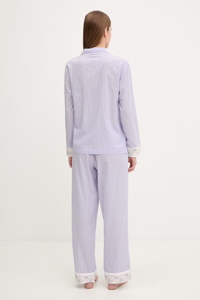 Lauren Ralph Lauren dvojdielne pyžamo dámske fialová ILN92497