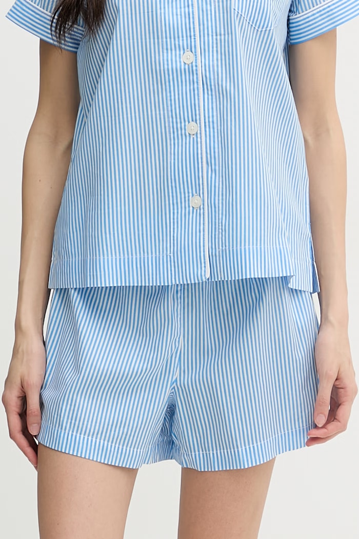 Odzież Lauren Ralph Lauren piżama dwuczęściowa damska z bawełny ILN12506 niebieski