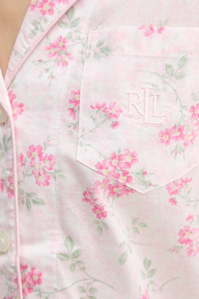 Lauren Ralph Lauren piżama dwuczęściowa damska z wiskozą ILN12512 różowy