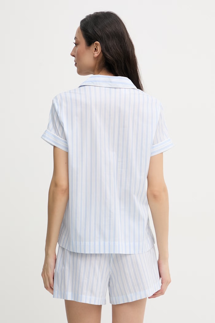 Lauren Ralph Lauren piżama dwuczęściowa damska z wiskozą ILN12512 niebieski SS26