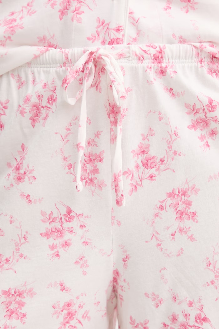 Lauren Ralph Lauren piżama dwuczęściowa damska z wiskozą ILN12519 biały