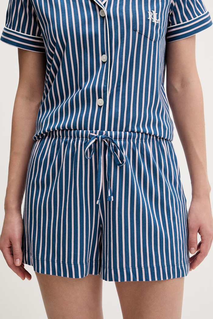 Lauren Ralph Lauren piżama dwuczęściowa damska z wiskozą ILN12519 granatowy SS26
