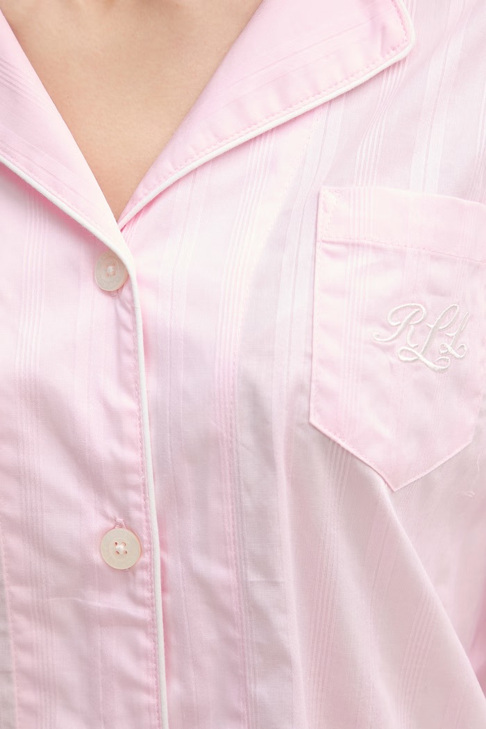 Lauren Ralph Lauren koszula nocna damska bawełniana różowy ILN32507