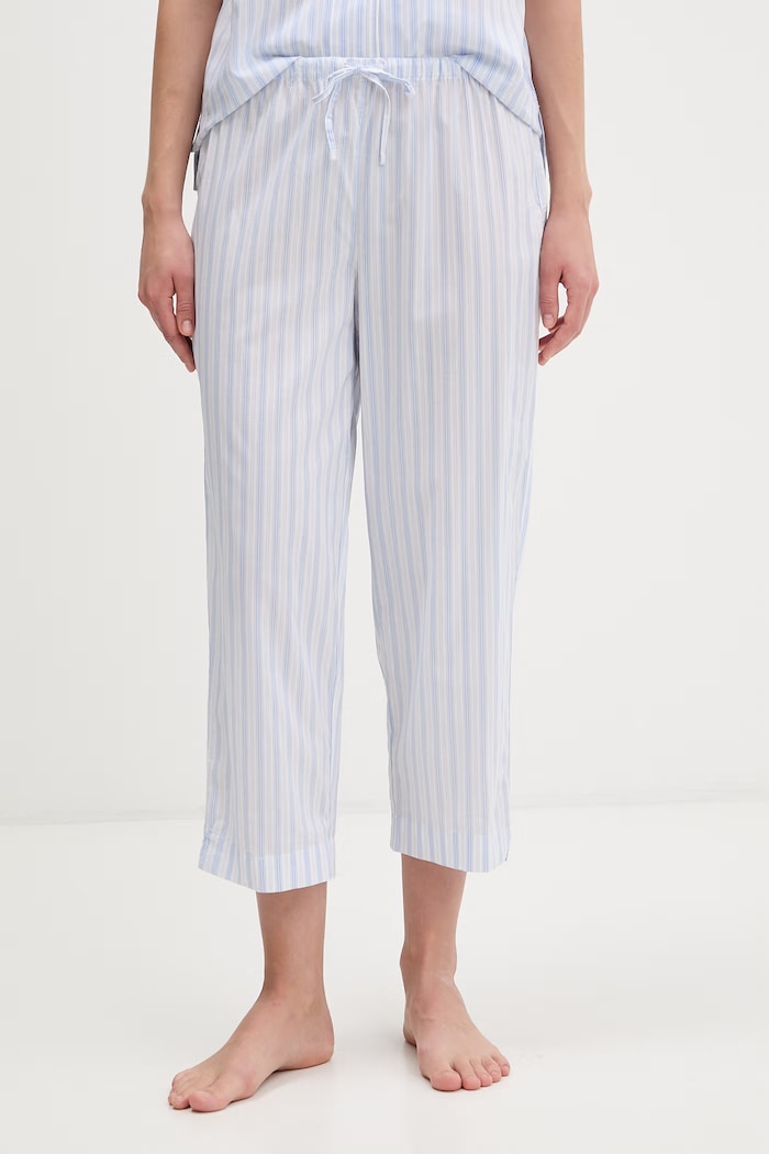 Odzież Lauren Ralph Lauren piżama dwuczęściowa damska z bawełną ILN72512 niebieski