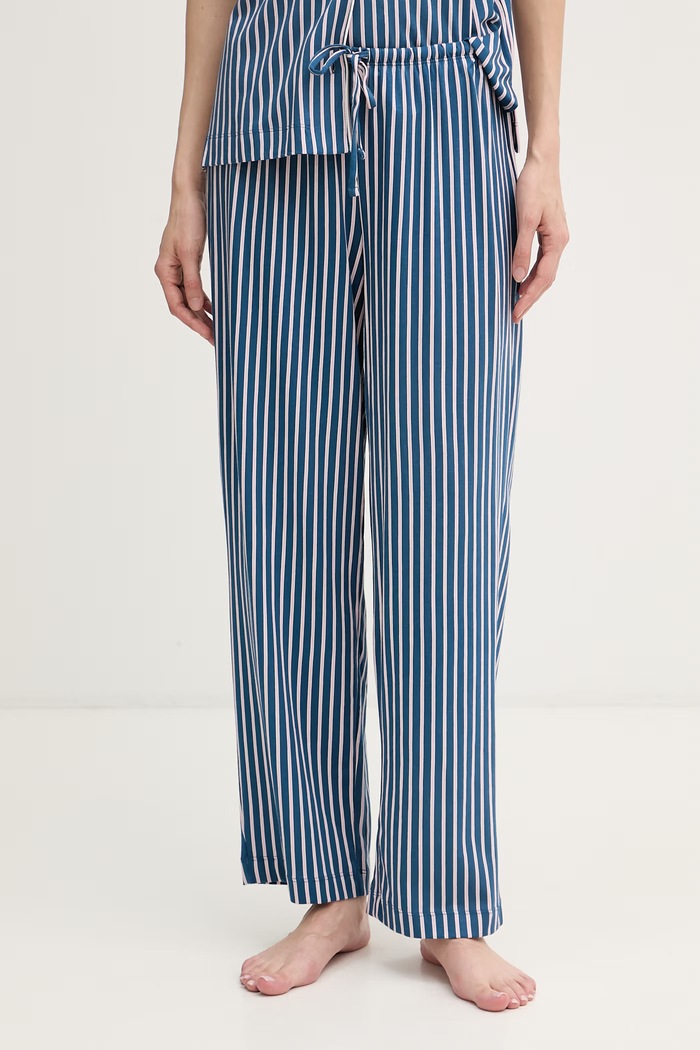 Lauren Ralph Lauren piżama dwuczęściowa damska z bawełną granatowy ILN72519