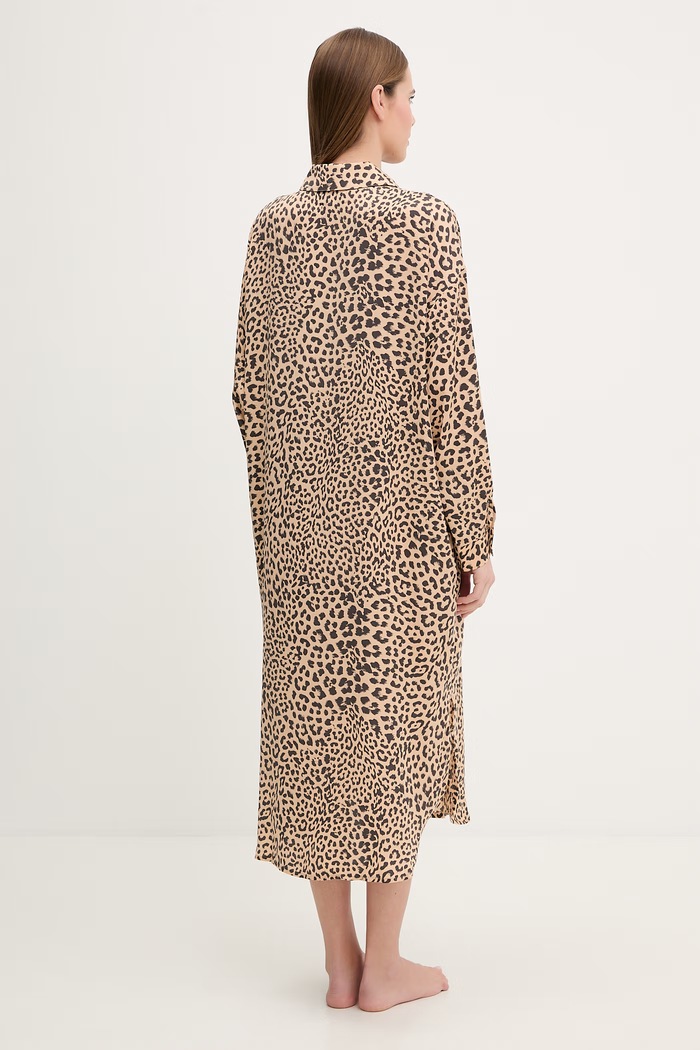 Nočná košeľa Dkny YI00099 béžová SS26