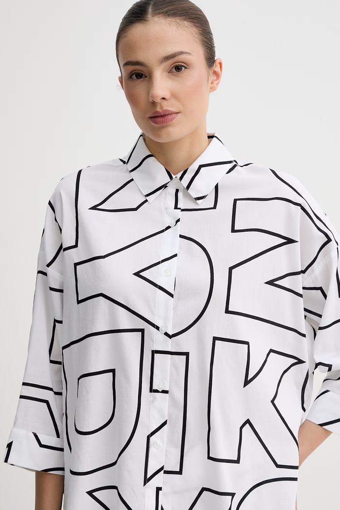 DKNY pyžamo dámské z viskózy bílá YI50100
