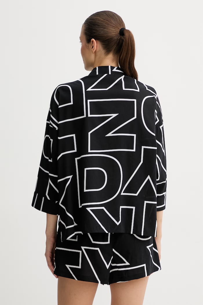 DKNY pidžama za žene od viskoze YI50100 crna SS26