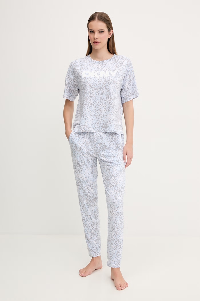 Dkny pijama cu modele albastru YI80093