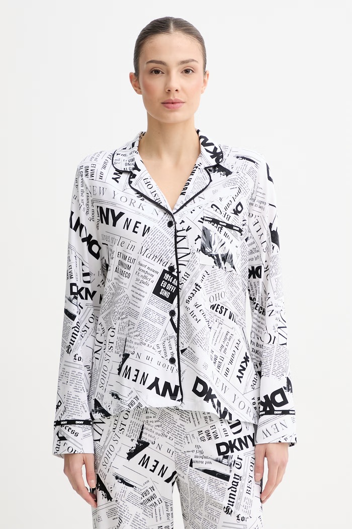 DKNY Πιτζάμα γυναικεία YI80095 λευκό SS26
