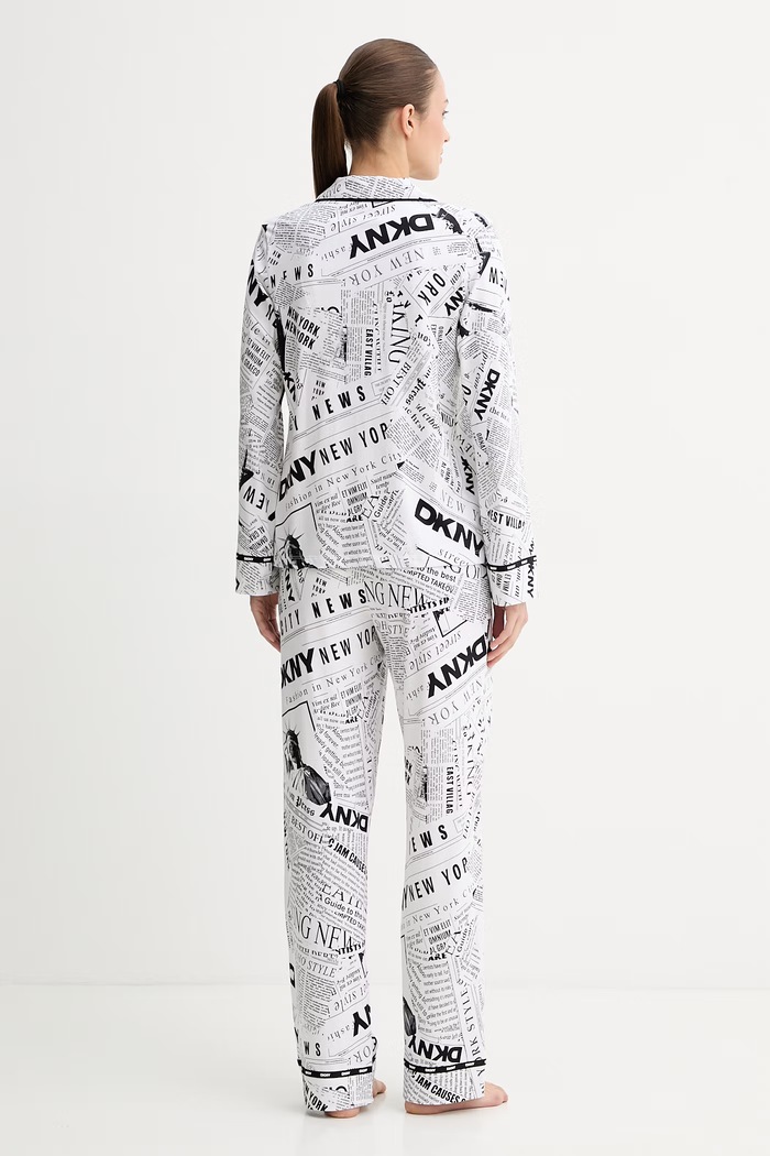 Ρούχα DKNY Πιτζάμα γυναικεία YI80095 λευκό