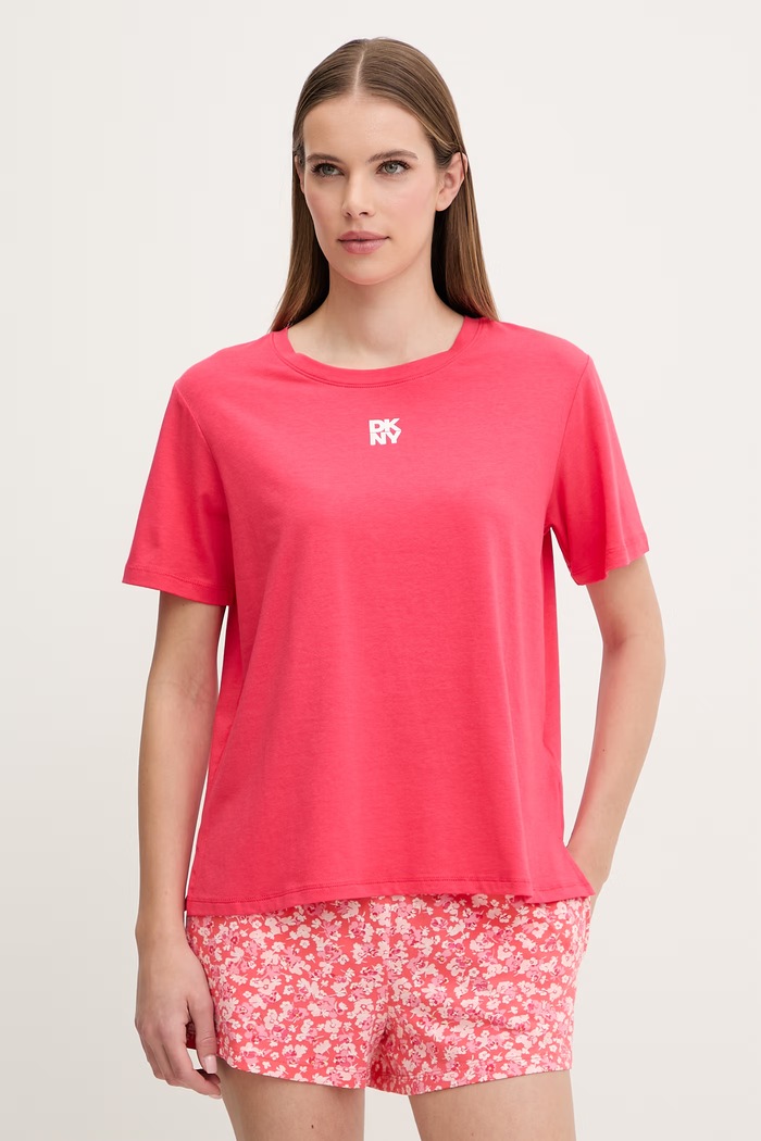 Pyžamo Dkny pletenina ružová YI90095