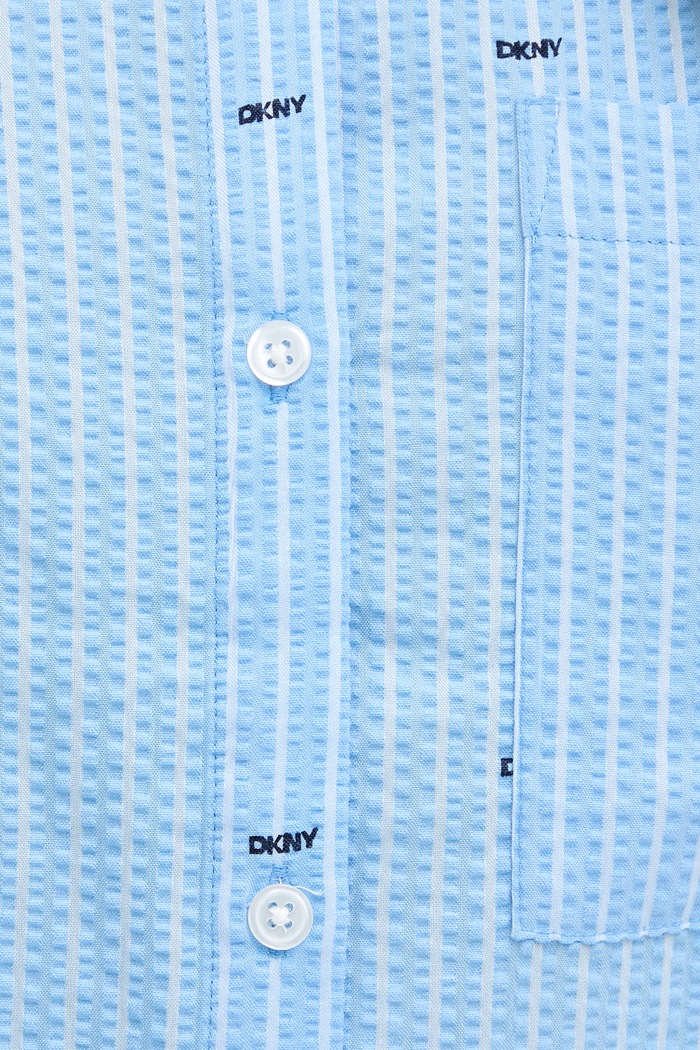 DKNY nočná košieľka dámska s viskózou YI30110 modrá