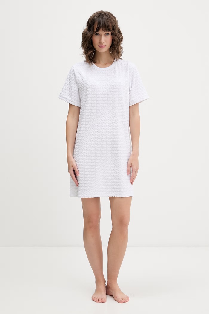 DKNY cămașă de pijama pentru femei YI30117 alb SS26