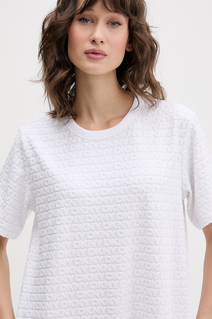 DKNY cămașă de pijama pentru femei alb YI30117