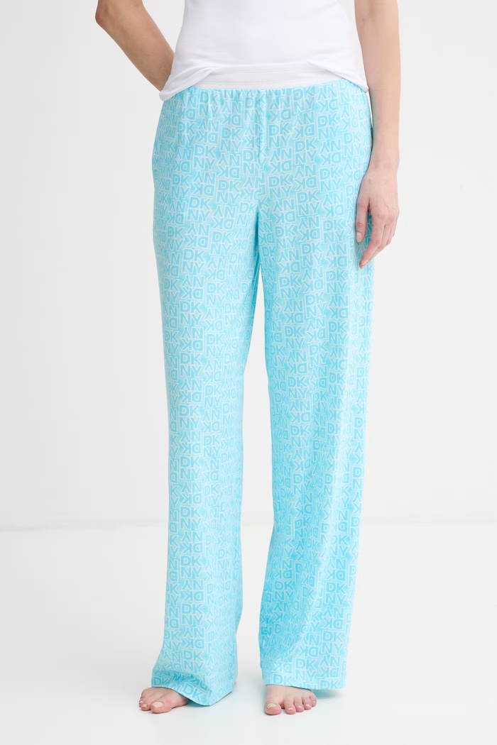DKNY dvojdielne pyžamo dámske s viskózou YI90112 tyrkysová SS26