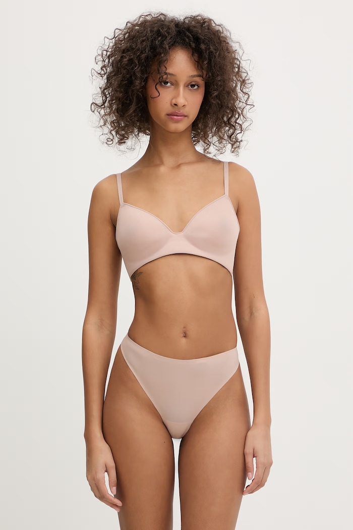 Calvin Klein Underwear podprsenka LV00QF8315 béžová SS26
