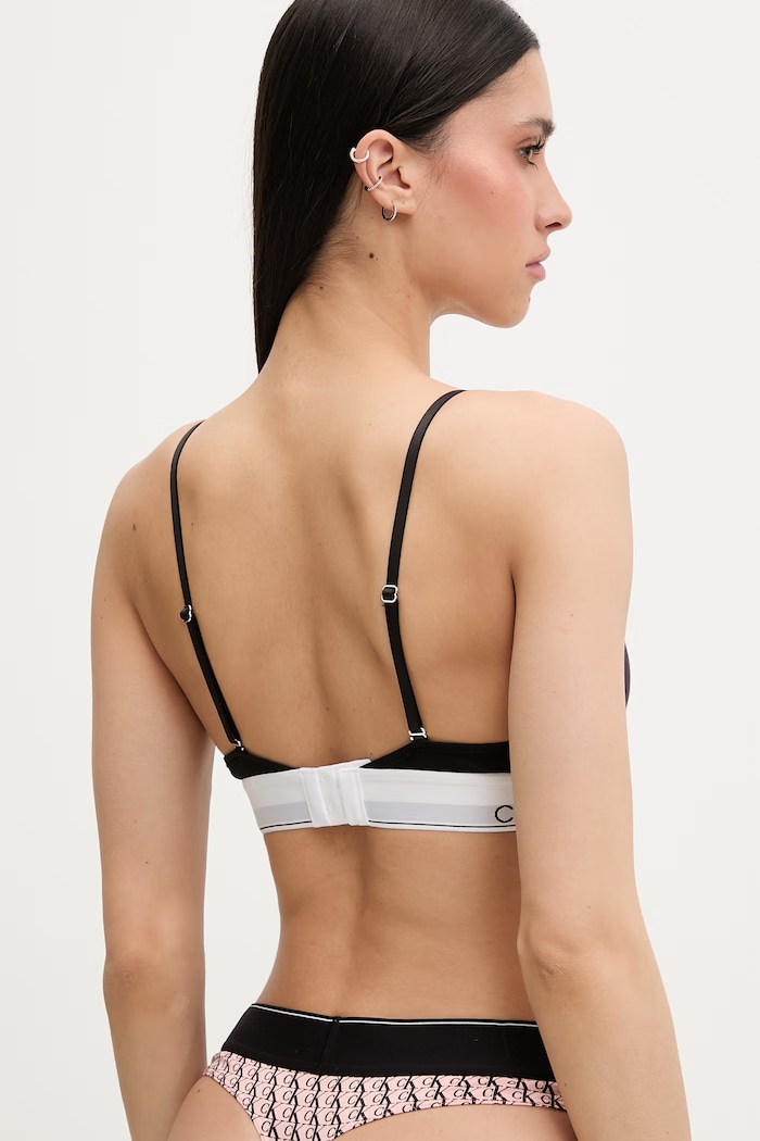 Calvin Klein Underwear sutien plunge LV00QF8665 negru SS26