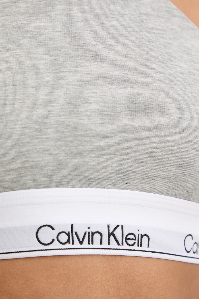 Îmbrăcăminte Calvin Klein Underwear sutien cu bumbac LV00QF8669 gri