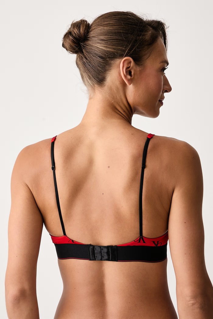 Odzież Calvin Klein Underwear Biustonosz trójkątny LV00QF8703 czerwony