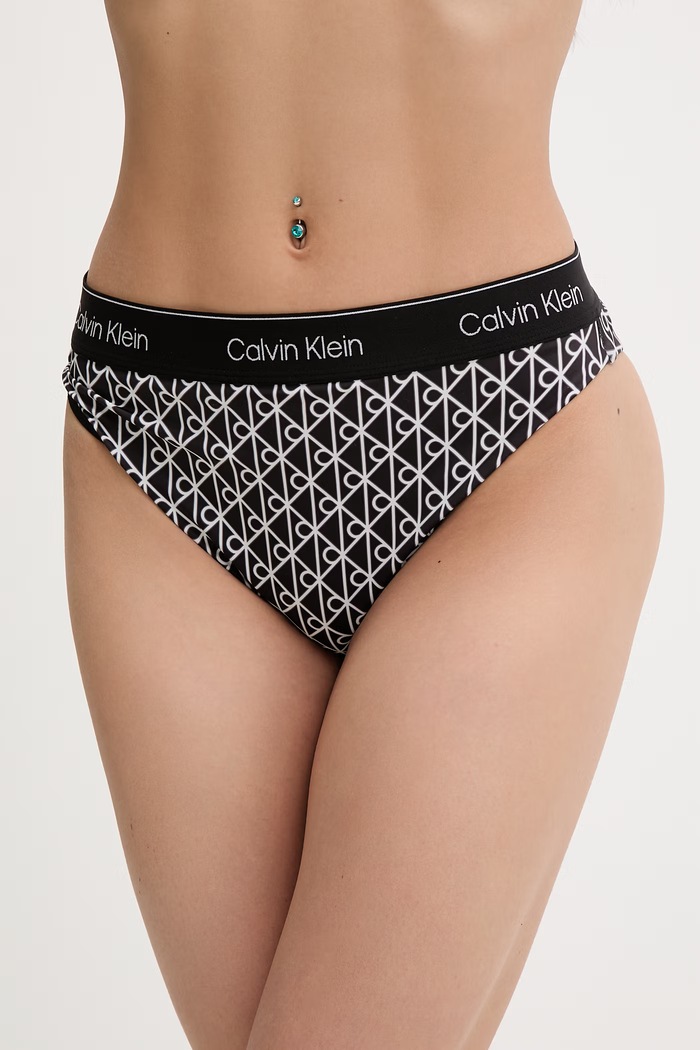 Calvin Klein Plavkové nohavičky dámske čierna LV00Q61131