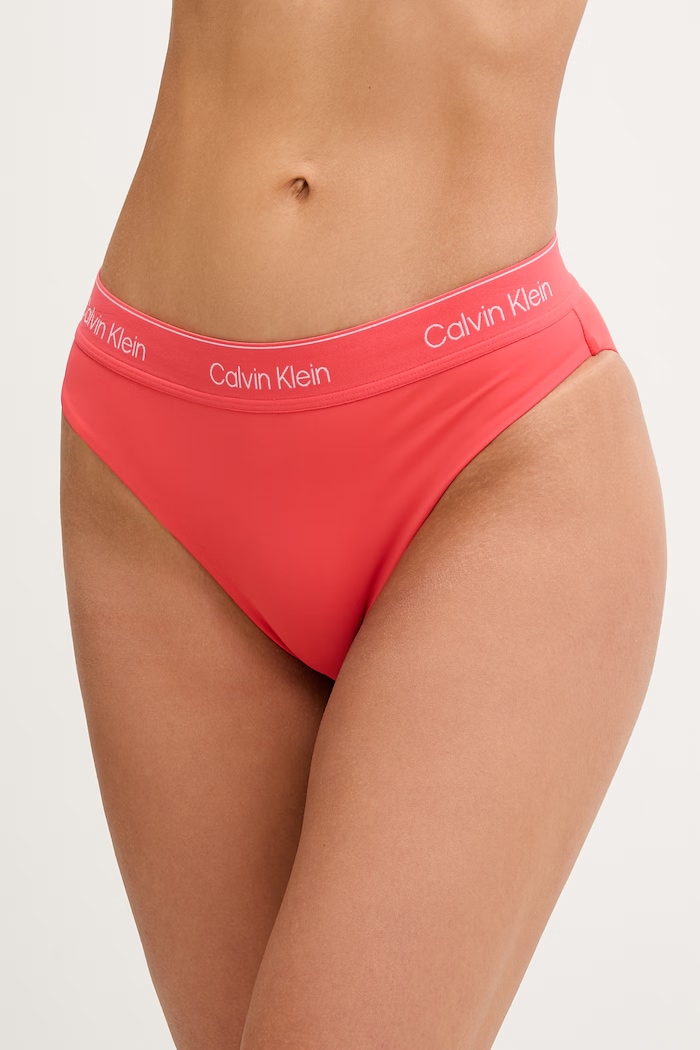 Calvin Klein chiloți de baie pentru femei roz LV00Q61132