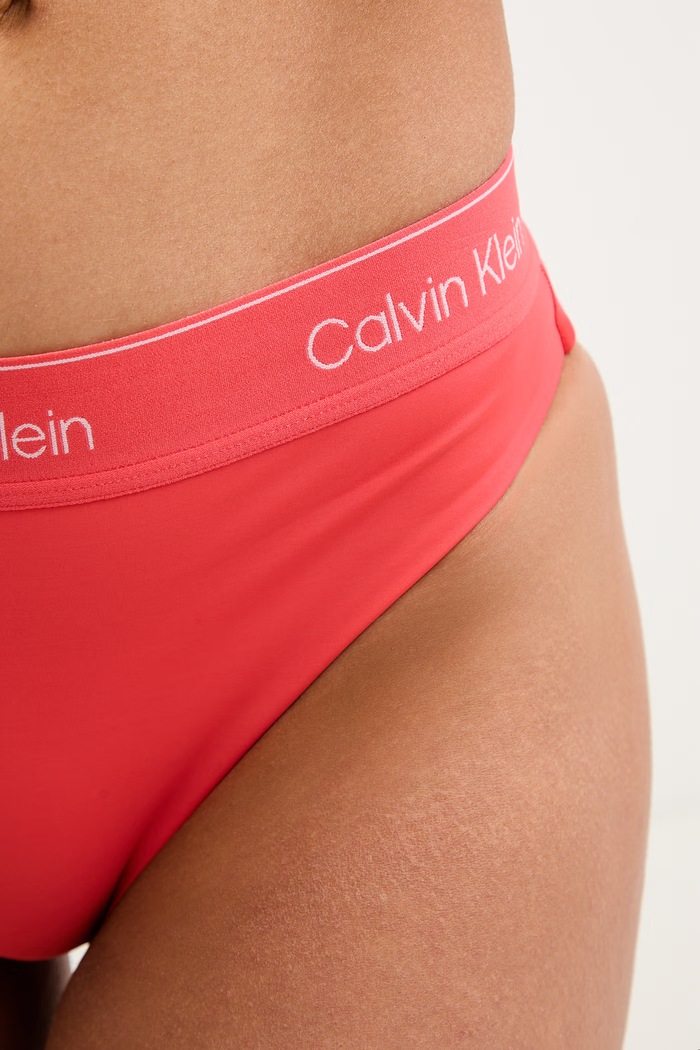 Calvin Klein chiloți de baie pentru femei roz LV00Q61132