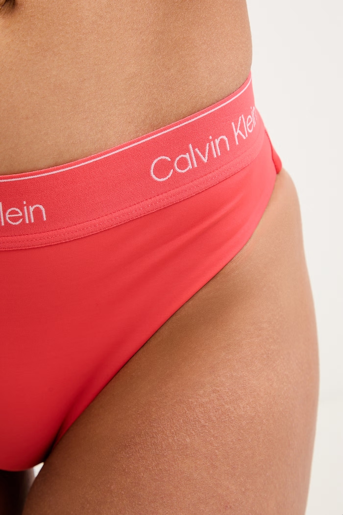 Calvin Klein chiloți de baie pentru femei roz LV00Q61132
