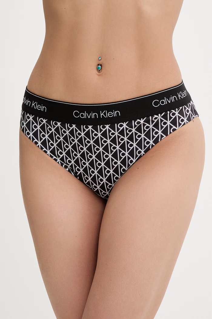 Calvin Klein chiloți de baie pentru femei negru LV00Q61132