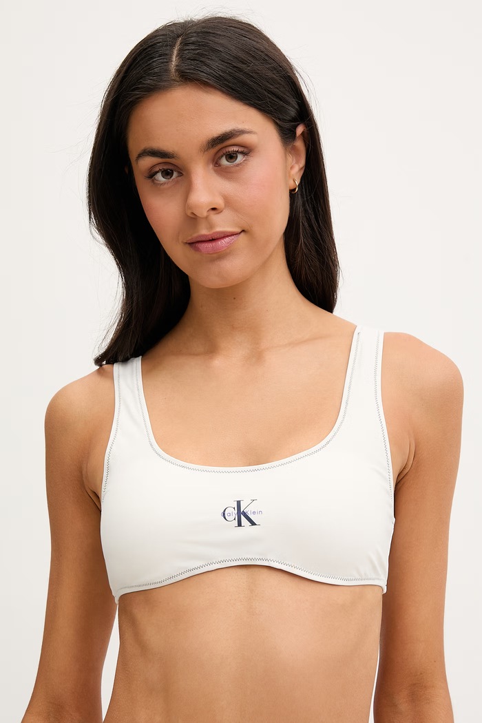Calvin Klein sutien de baie pentru femei bej LV00Q61100