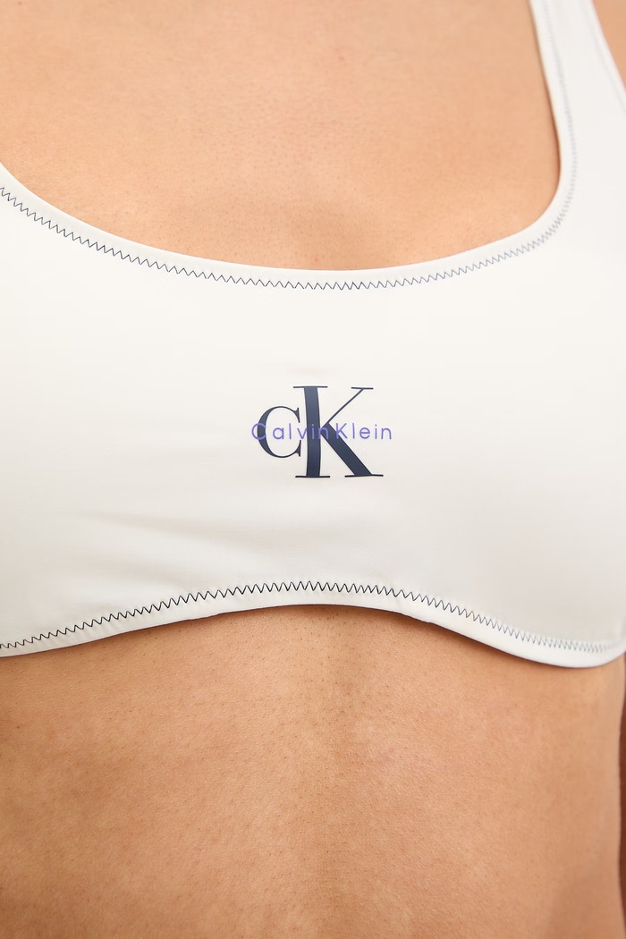 Îmbrăcăminte Calvin Klein sutien de baie pentru femei LV00Q61100 bej