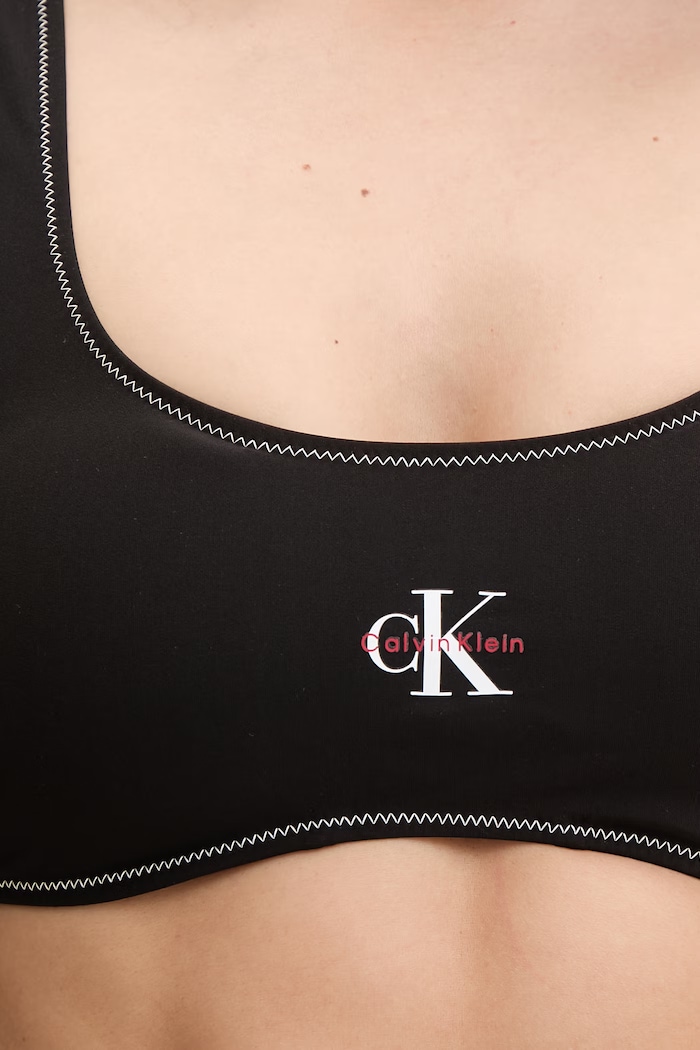 Calvin Klein plavková podprsenka dámska čierna LV00Q61100