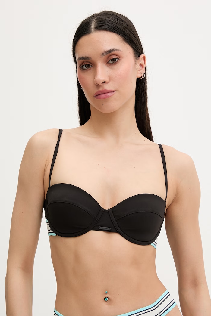 Calvin Klein plavková podprsenka dámska čierna LV00Q61102