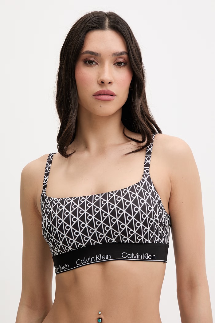 Calvin Klein plavková podprsenka dámska čierna LV00Q61130