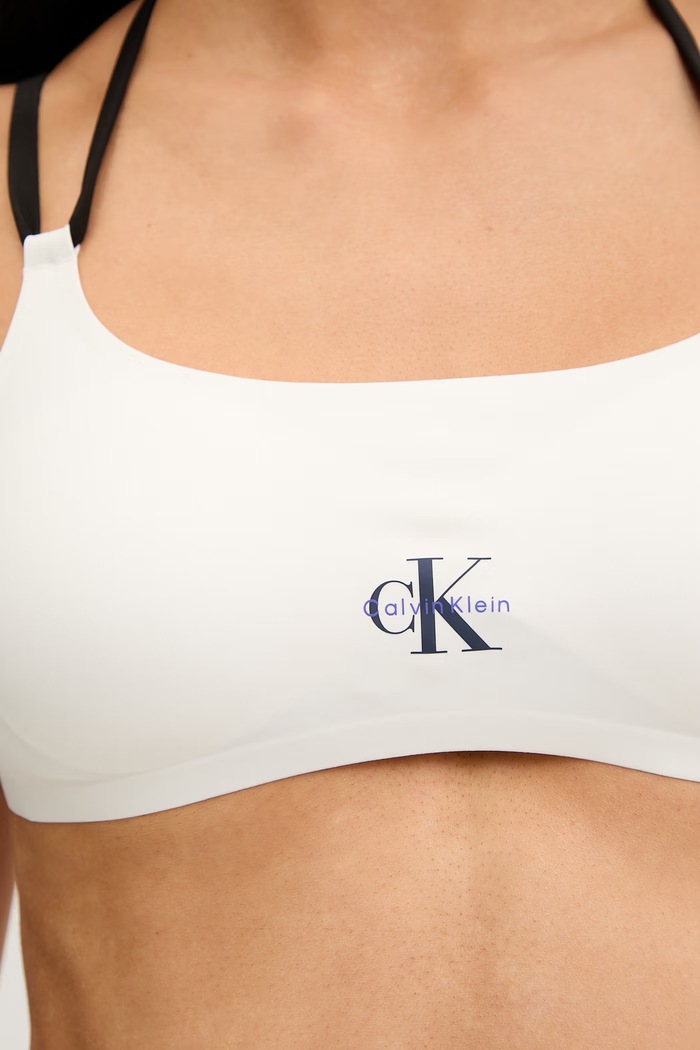 Calvin Klein plavková podprsenka dámska béžová LV00Q61181