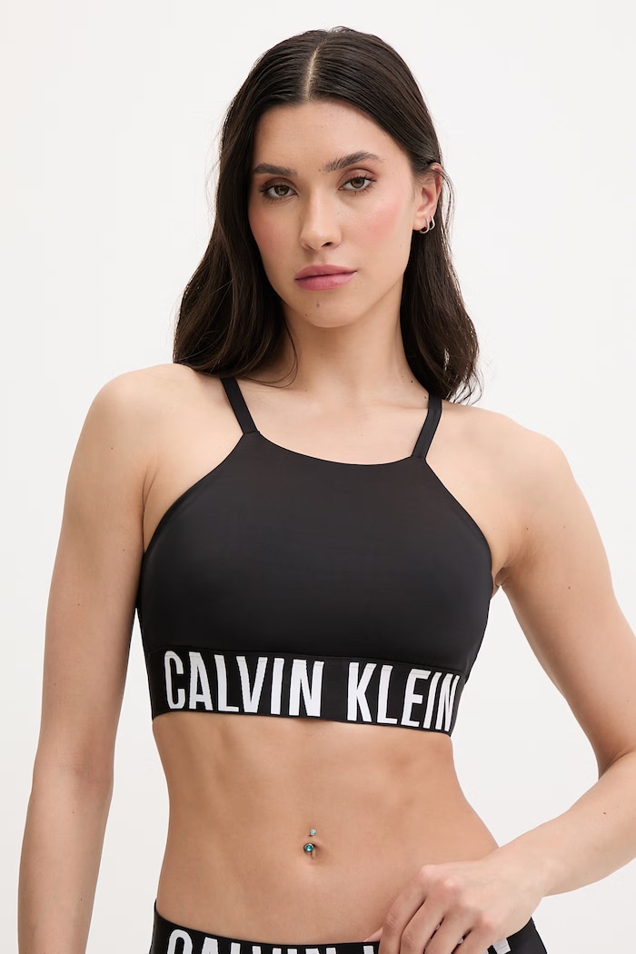 Calvin Klein plavková podprsenka dámska čierna LV00Q61187