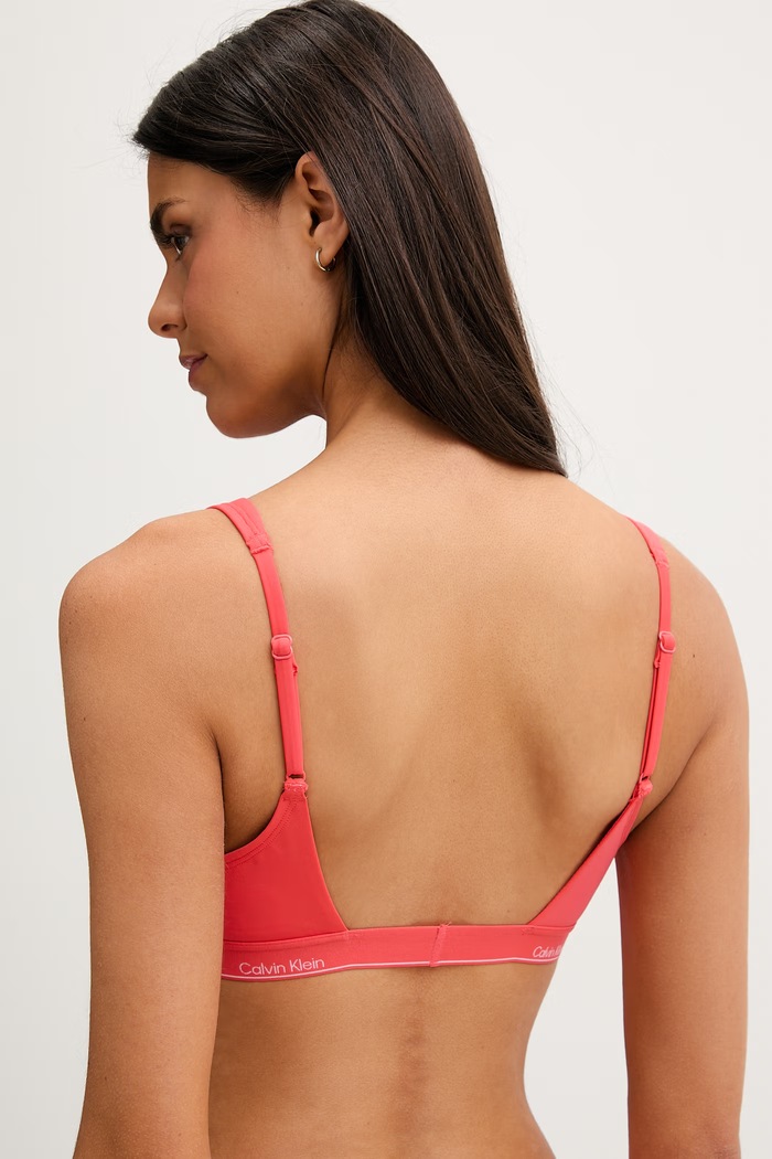 Oblečenie Calvin Klein plavková podprsenka dámska LV00Q61207 ružová
