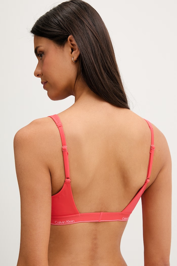 Oblečenie Calvin Klein plavková podprsenka dámska LV00Q61207 ružová