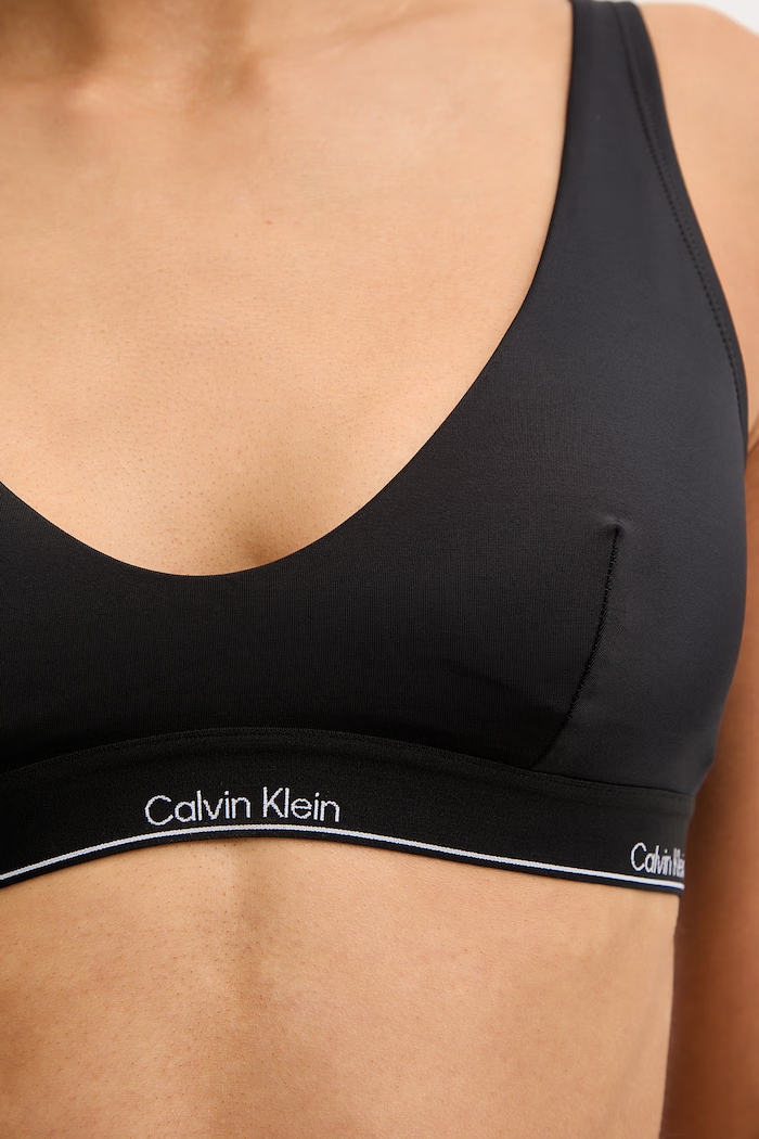 Oblečenie Calvin Klein plavková podprsenka dámska LV00Q61207 čierna