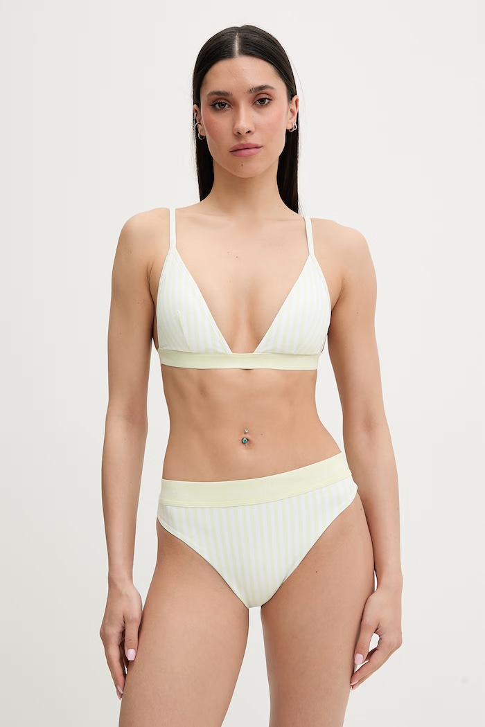Calvin Klein plavková podprsenka dámska LV00Q61208 zelená SS26