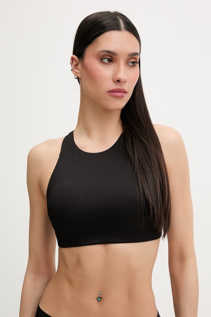 Calvin Klein plavková podprsenka dámska čierna LV00Q61212