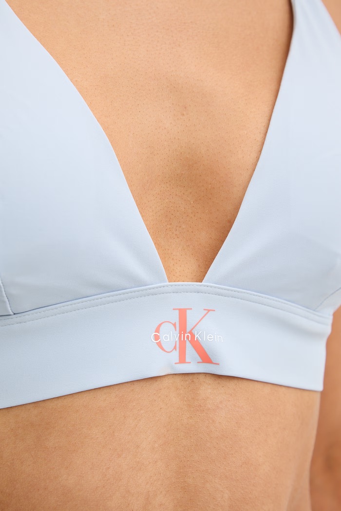 Calvin Klein biustonosz kąpielowy damski niebieski LV00Q61225