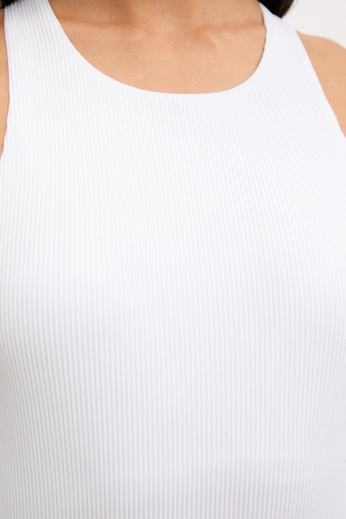 Calvin Klein jednodielne plavky dámske biela LV00Q61210