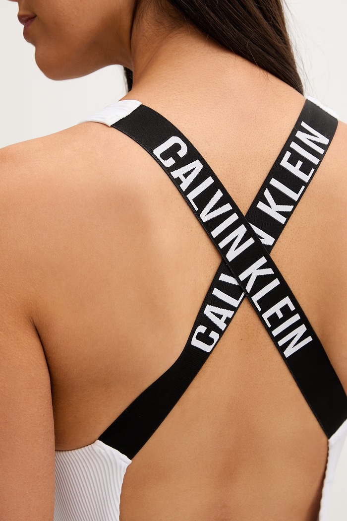 Calvin Klein jednodielne plavky dámske LV00Q61210 biela
