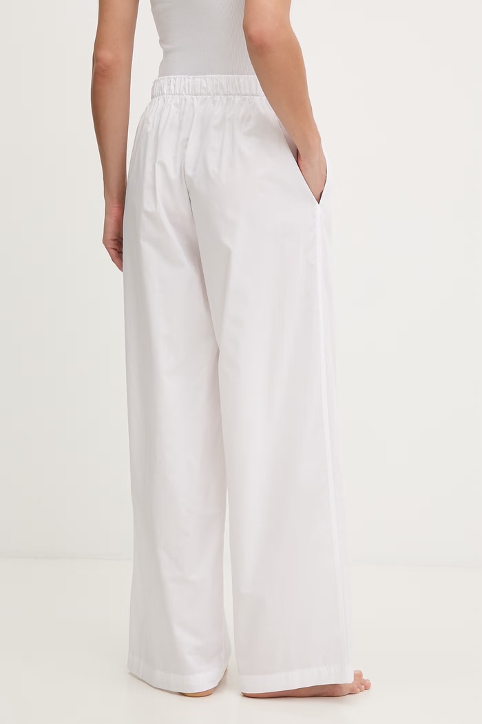 Îmbrăcăminte Calvin Klein Underwear pantaloni de pijama pentru femei, din bumbac LV00QS7597 alb