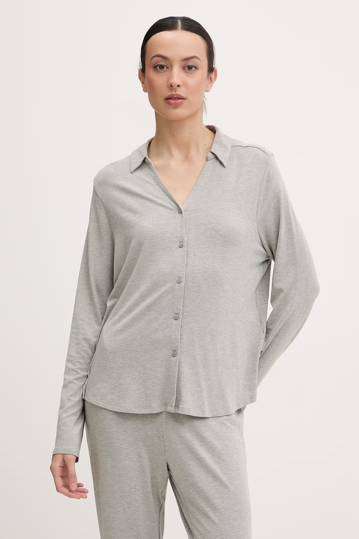 Calvin Klein Underwear pijama din două piese de femei din modal LV00QS7659 gri SS26
