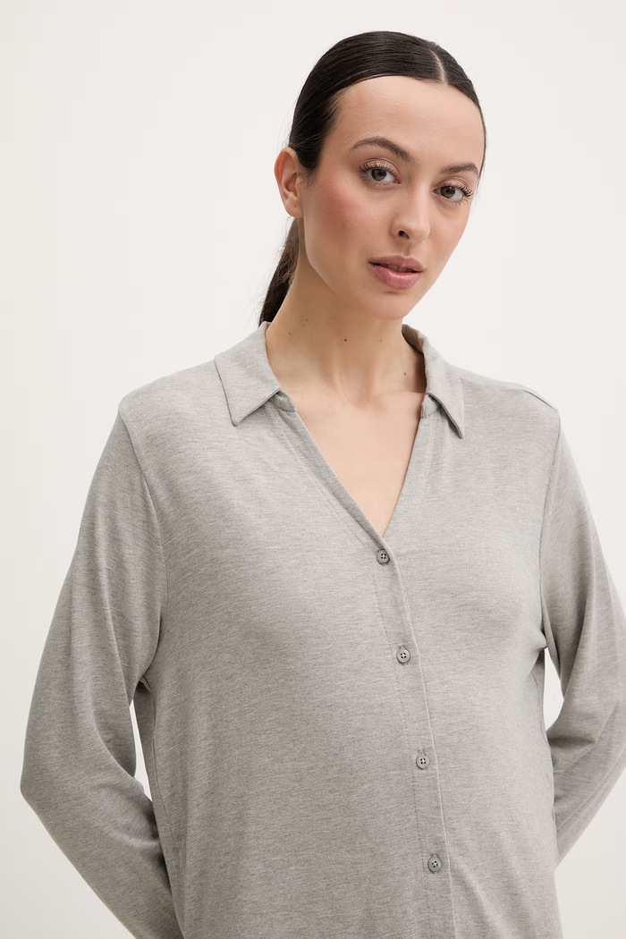 Calvin Klein Underwear pijama din două piese de femei din modal LV00QS7659 gri