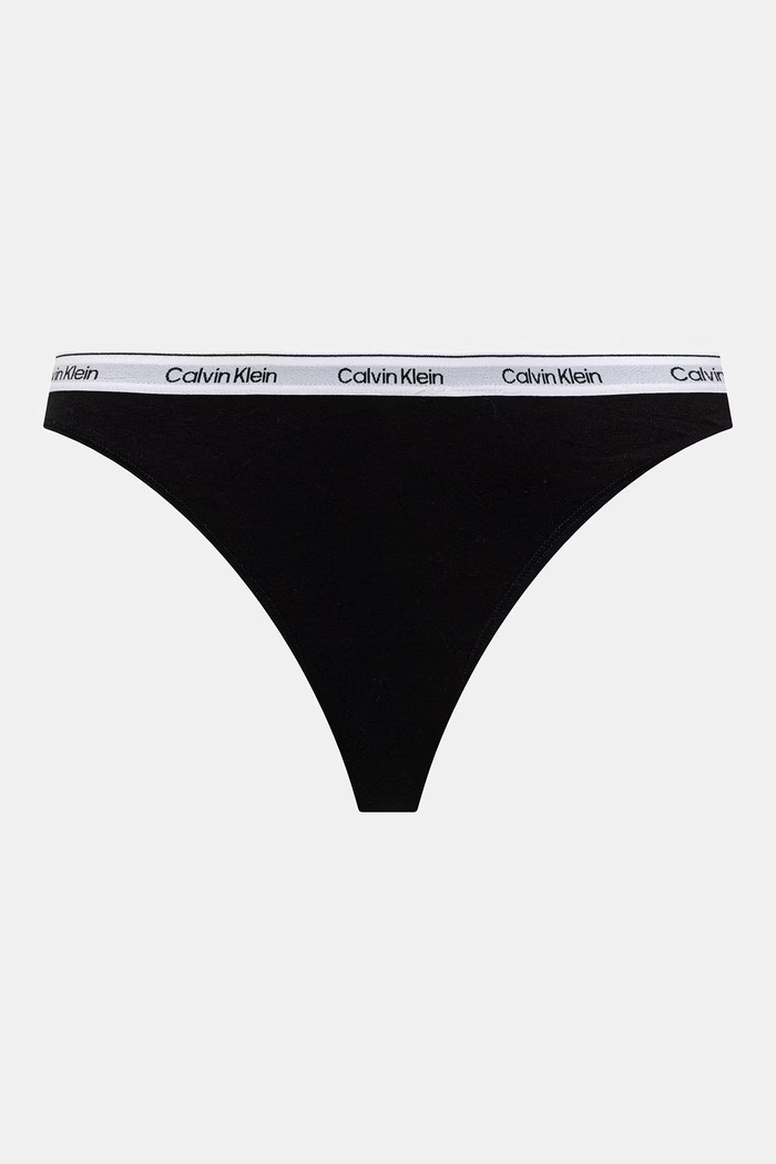 Calvin Klein Underwear tanga dámské bavlněné s elastanem 3-pack LV00QD5209 bílá SS26