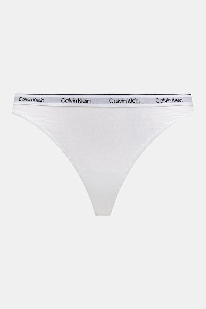 Oblečení Calvin Klein Underwear tanga dámské bavlněné s elastanem 3-pack LV00QD5209 bílá